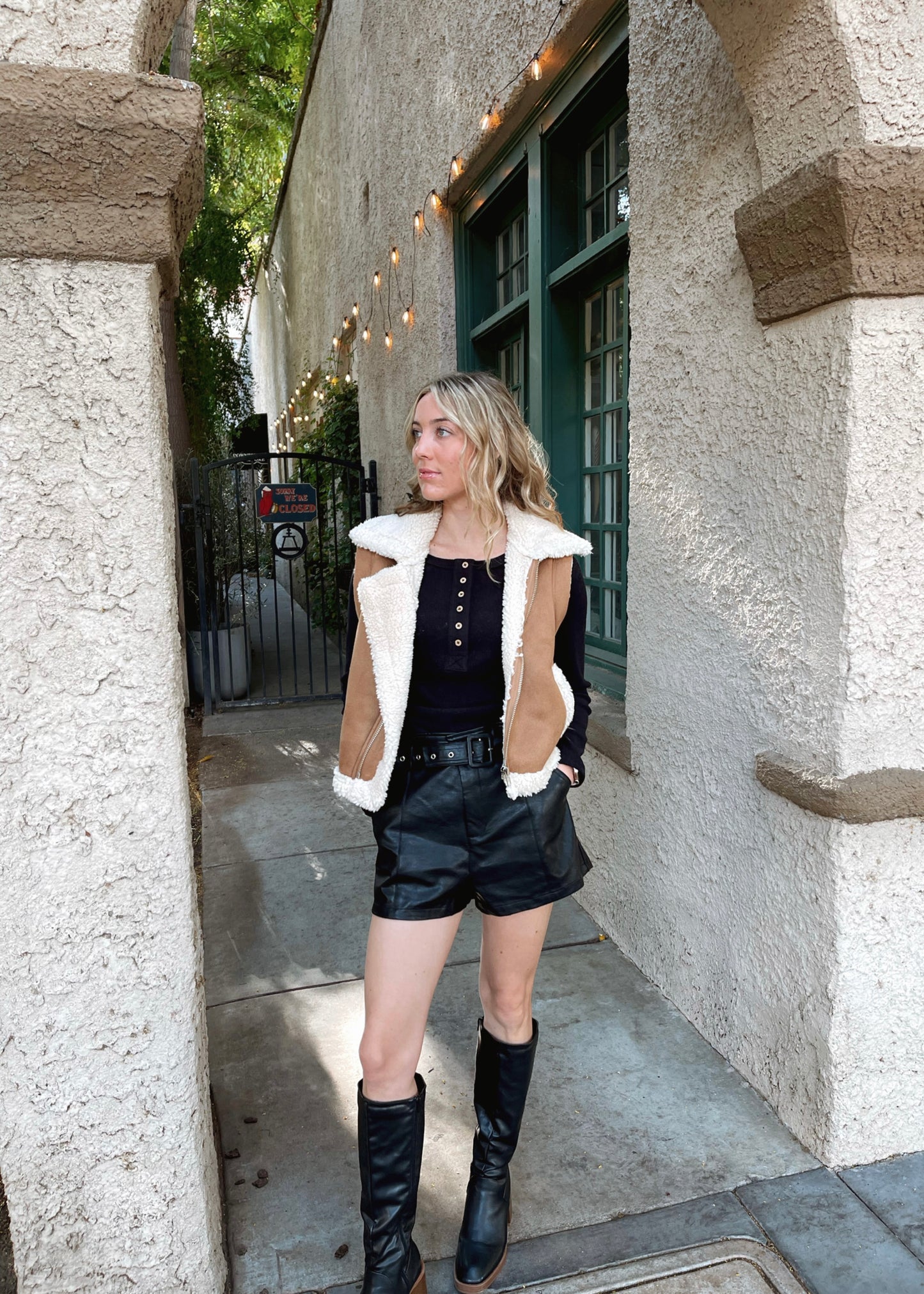 It Girl Faux Leather Shorts