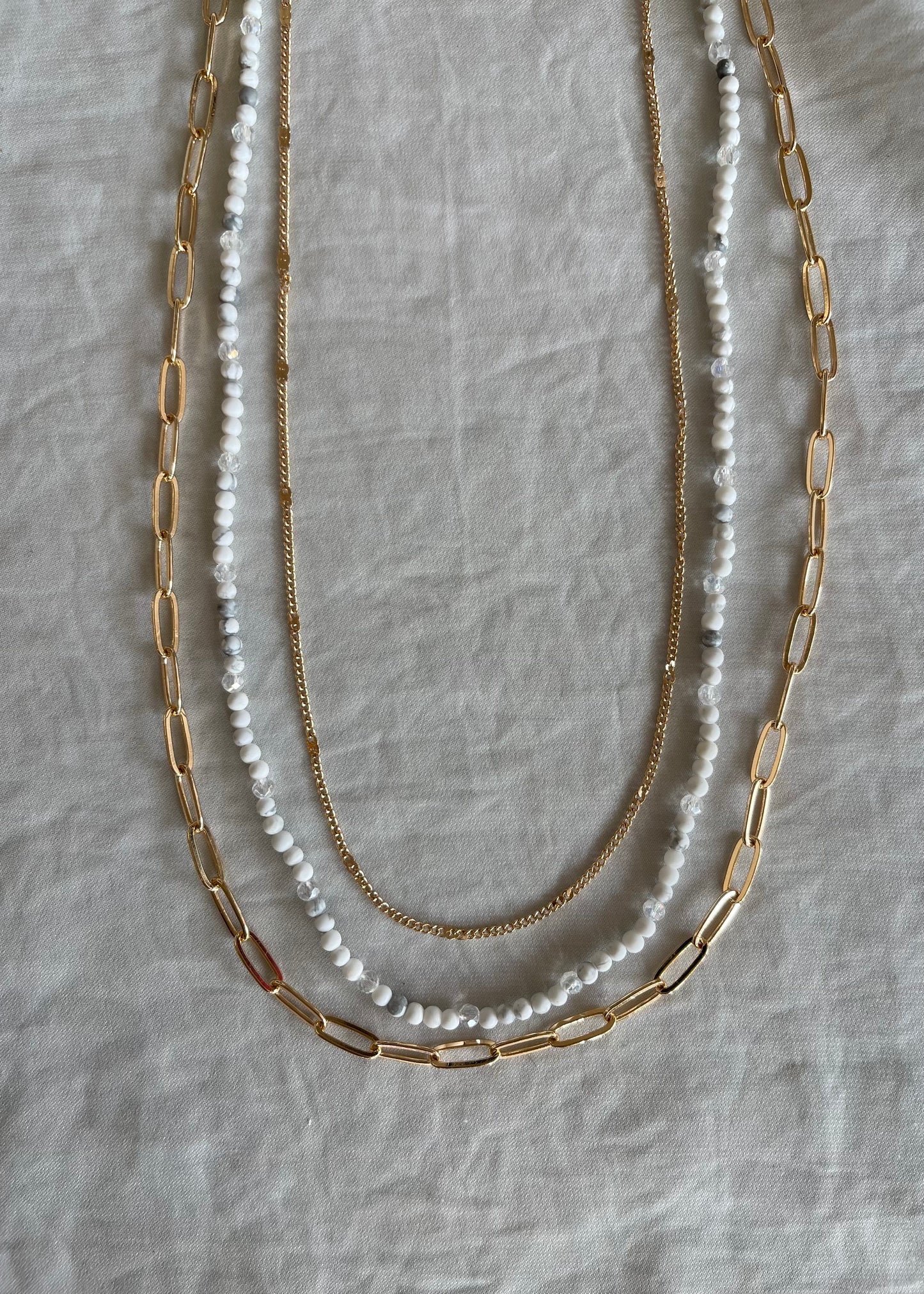Marble Beaded Necklace