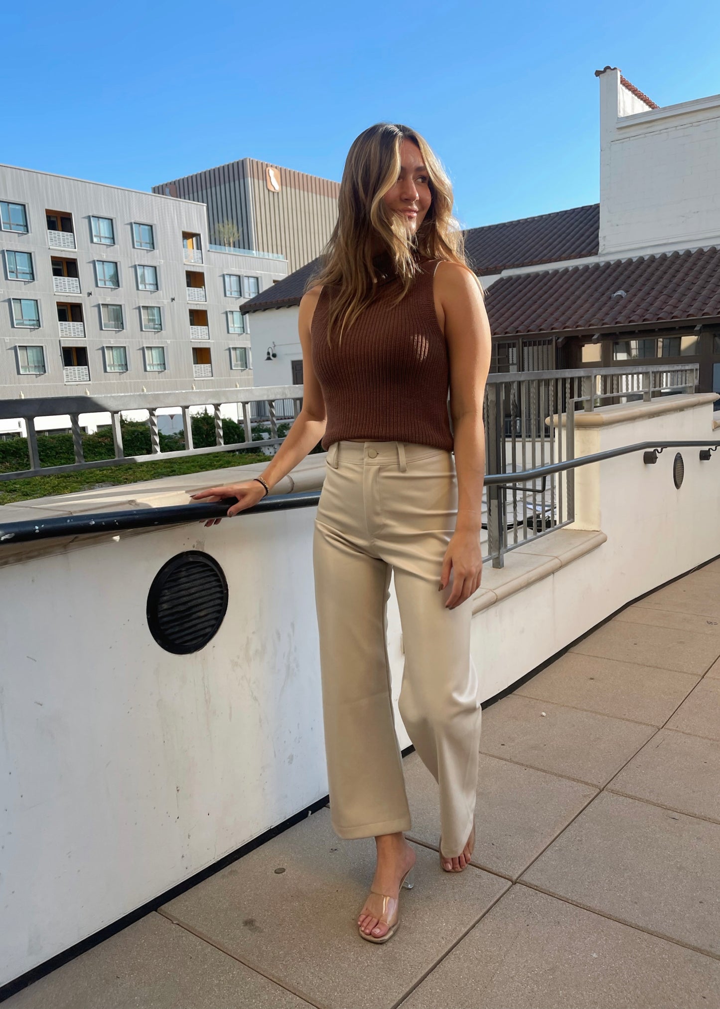 Clean Slate Faux Leather Pants