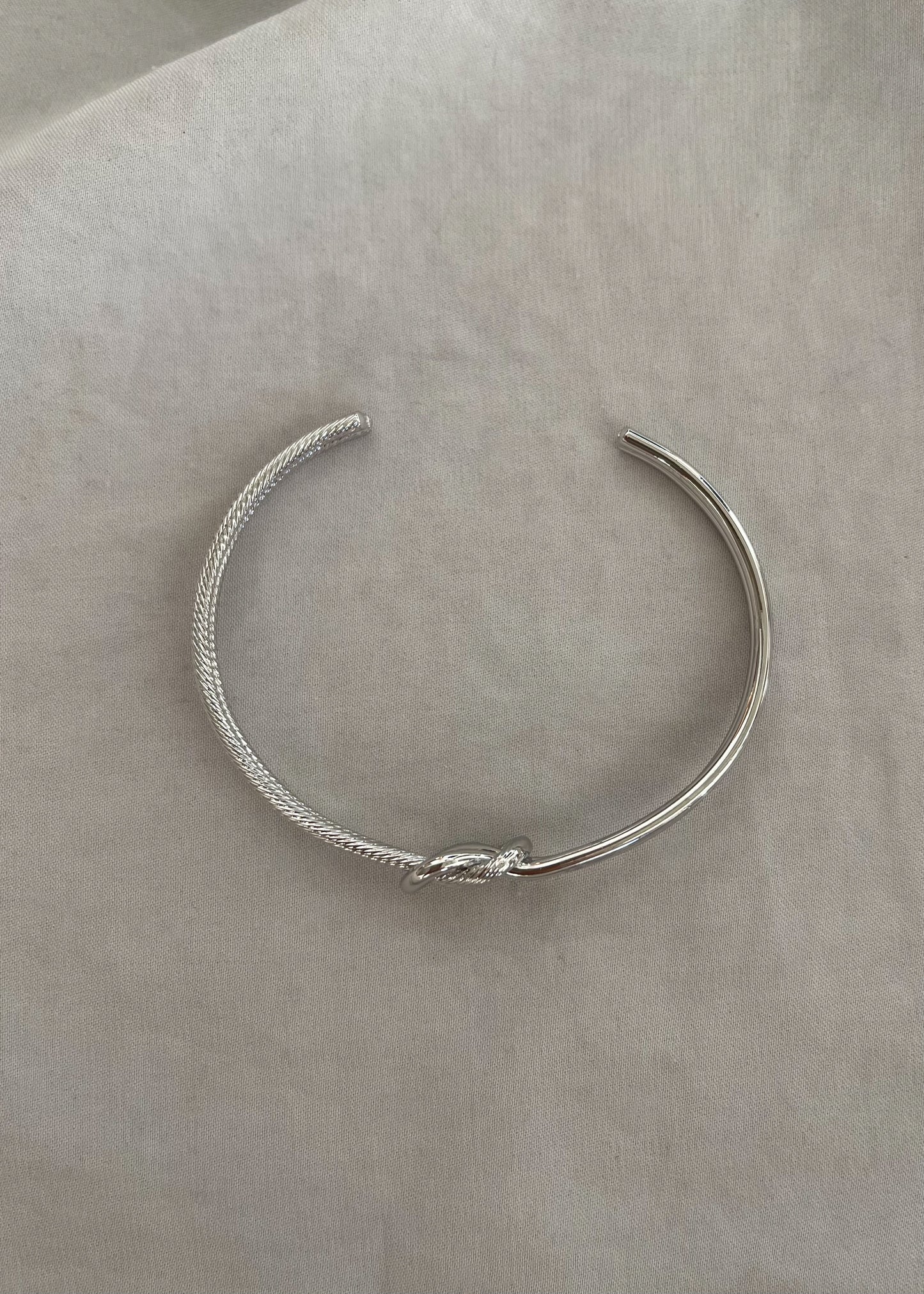 Silver Knotted Bracelet