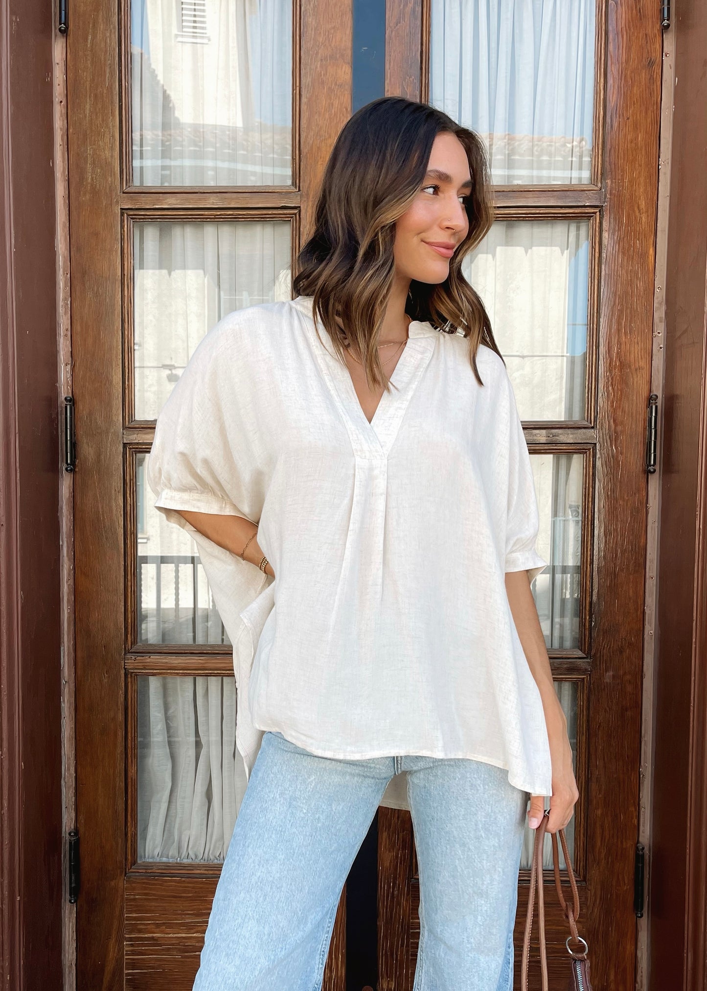 Verona Linen Top